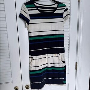 Striped Short Sleeve Dress